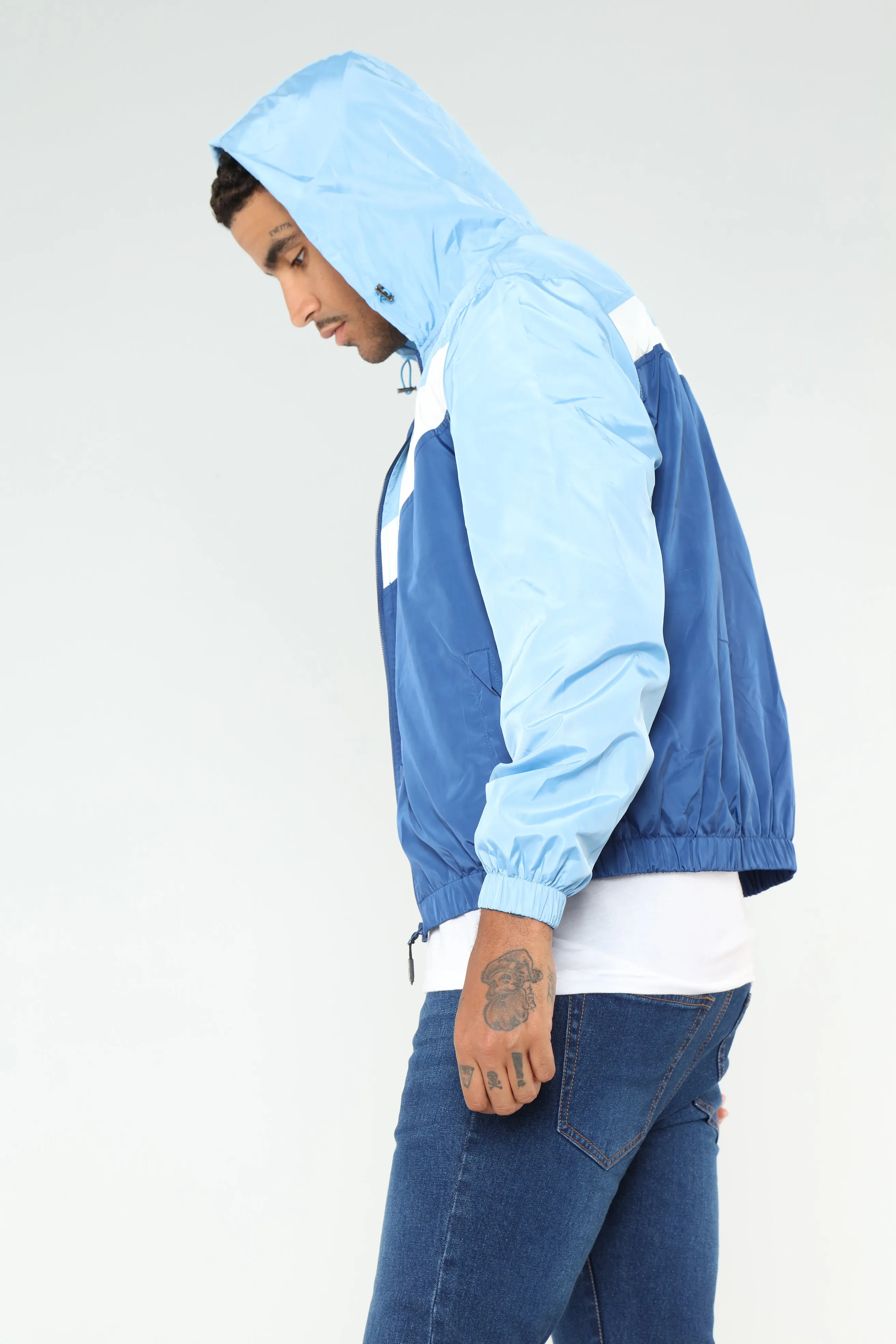 Al Windbreaker Jacket - Blue/combo