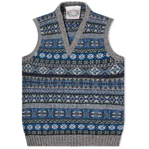 amieson's of Shetland Fair Isle V-Neck Waistcoat Jamiesons of Shetland