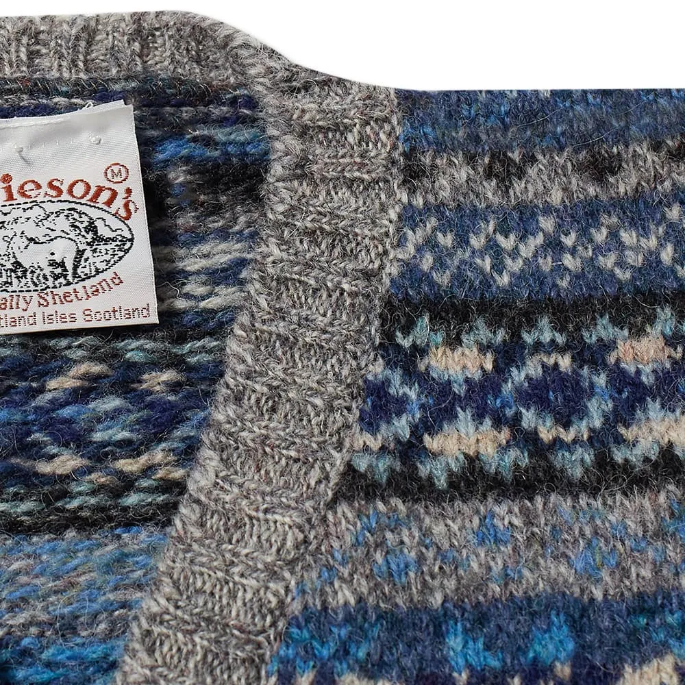 amieson's of Shetland Fair Isle V-Neck Waistcoat Jamiesons of Shetland