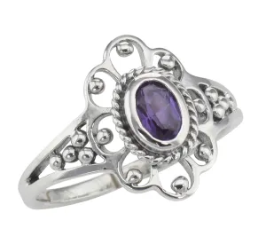 Antique Style Amethyst Ring