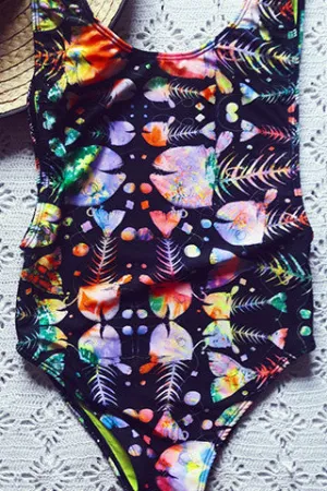 BIARRITZ ONESIE - TRIPPY FISHBONES