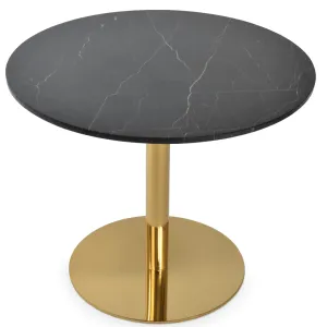 Black Marble Top Tango Gold Restaurant Tables