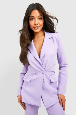 Boohoo Slimmed Dip Jacket, Lilac