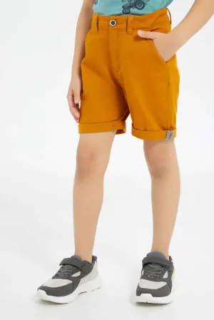 Boy Mustard Chino Short