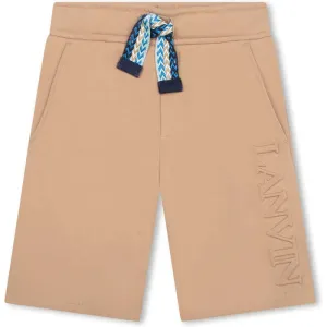 Boys Beige Curb Shorts