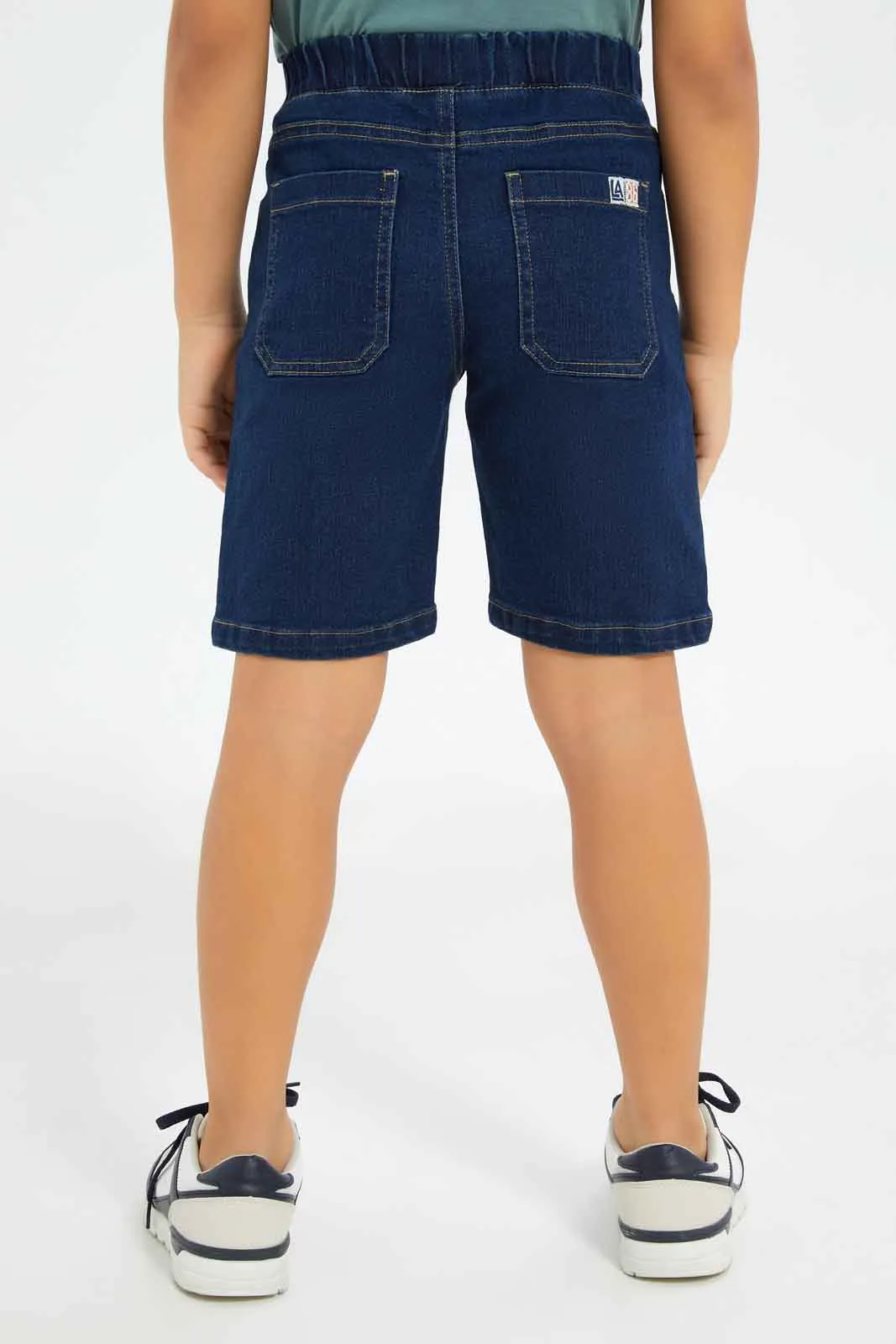 Boys Nvay Denim Shorts