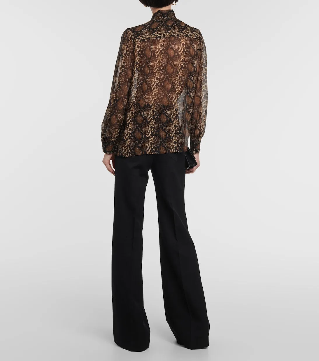 Carina blouse with snake print Nili Lotan, beige