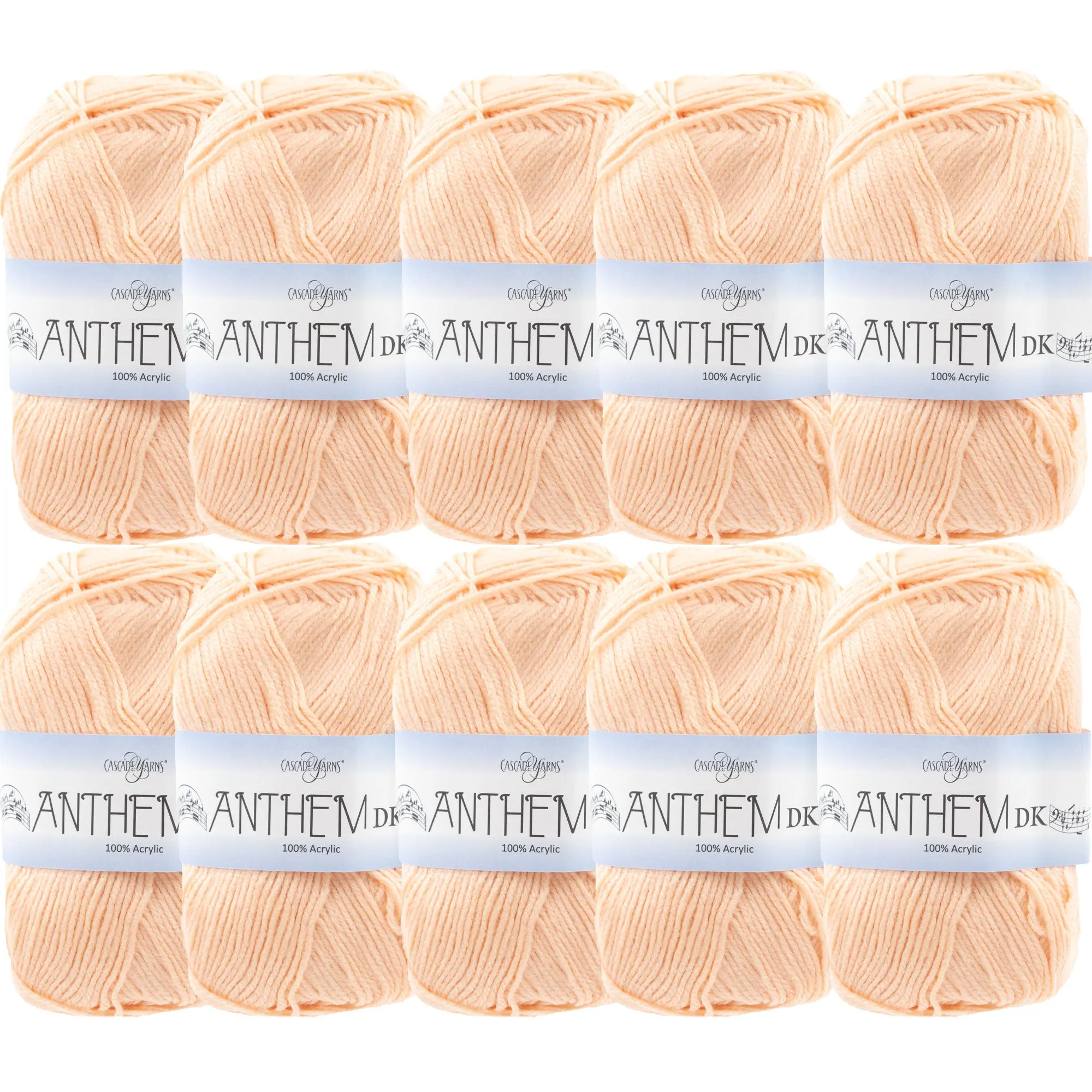 Cascade Yarns Anthem DK Yarn - 71 Apricot Ice - 10-Pack