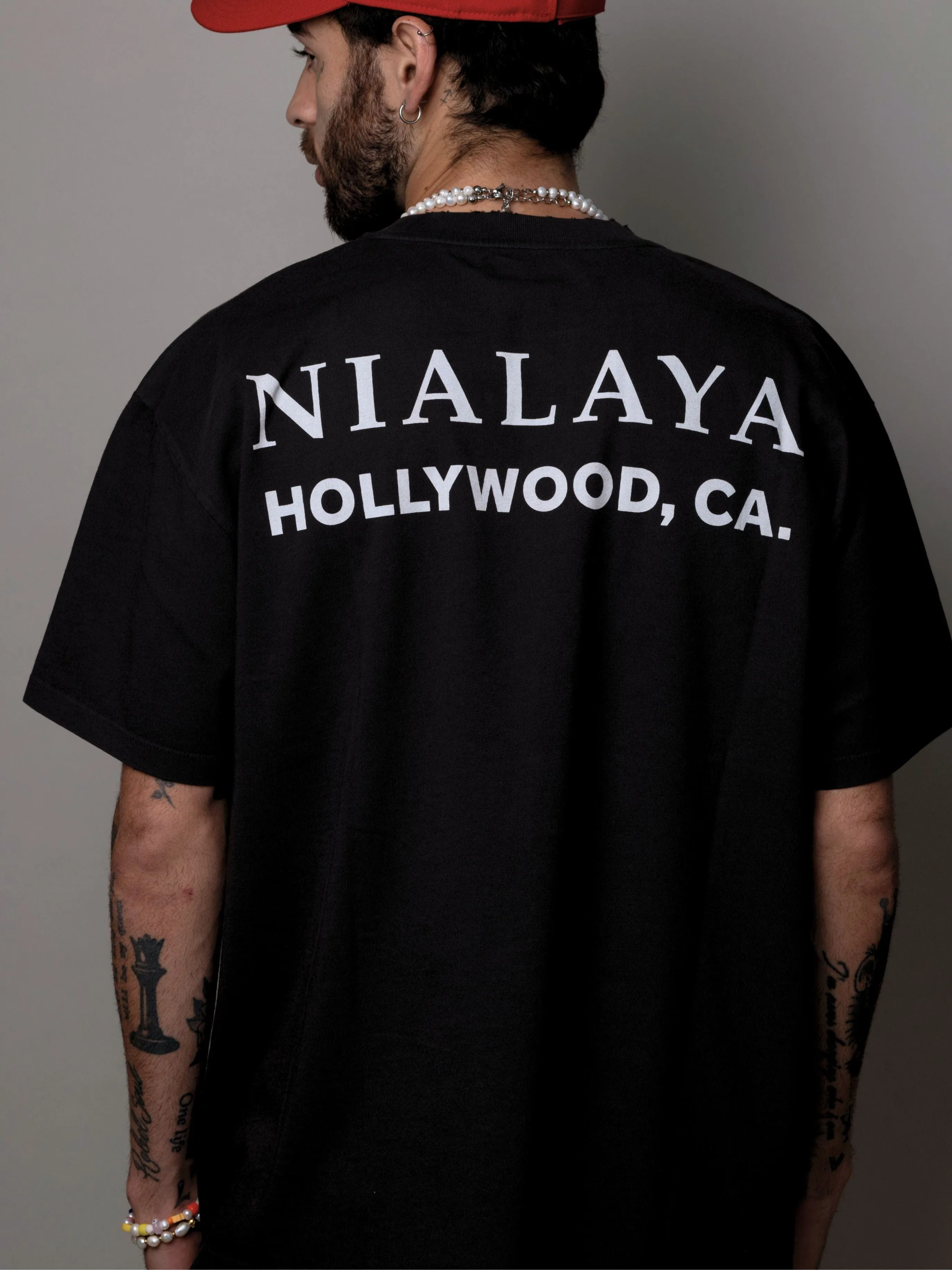 Classic Nialaya Logo Tee in Black