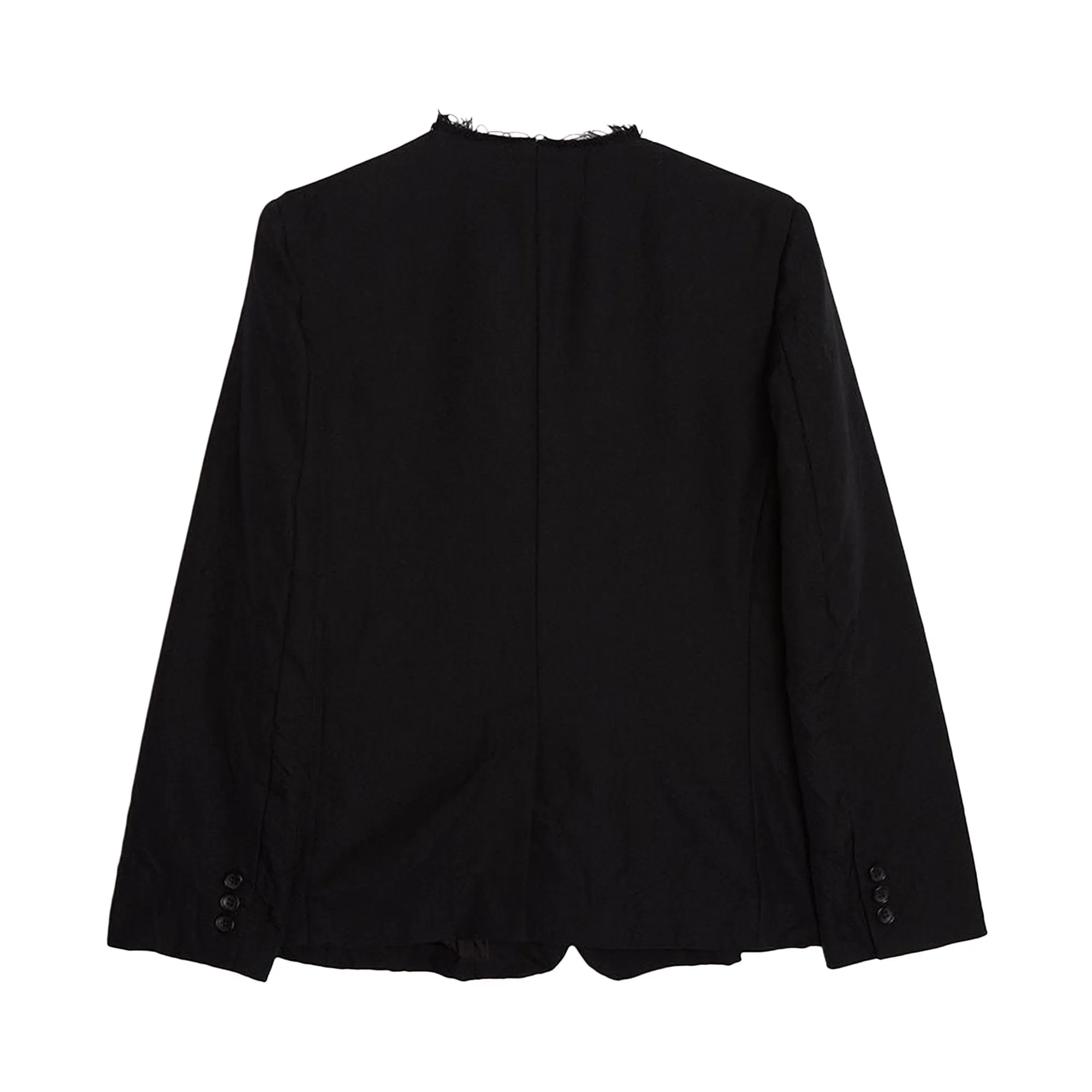 Comme des Garçons Garment Faded Blazer with Cutouts, Black