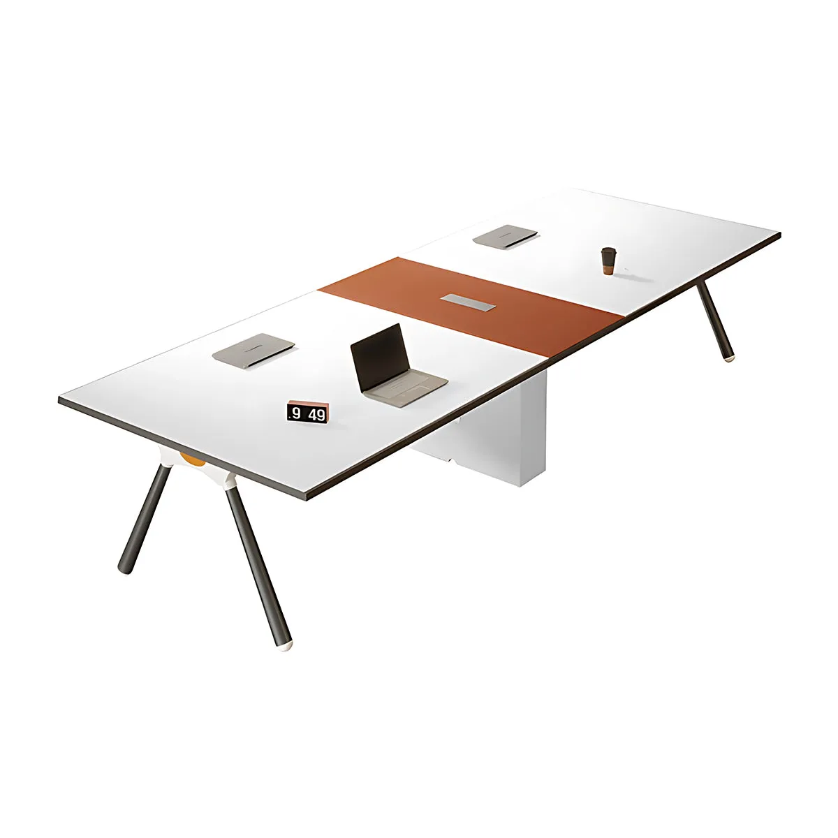 Compact and Stylish Modern White Conference Table