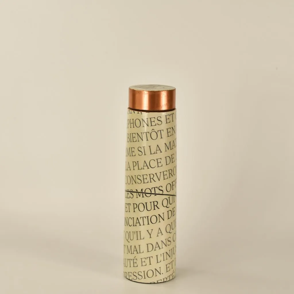 Copper Bottle Modern Quote: Stylish Decor and Utility