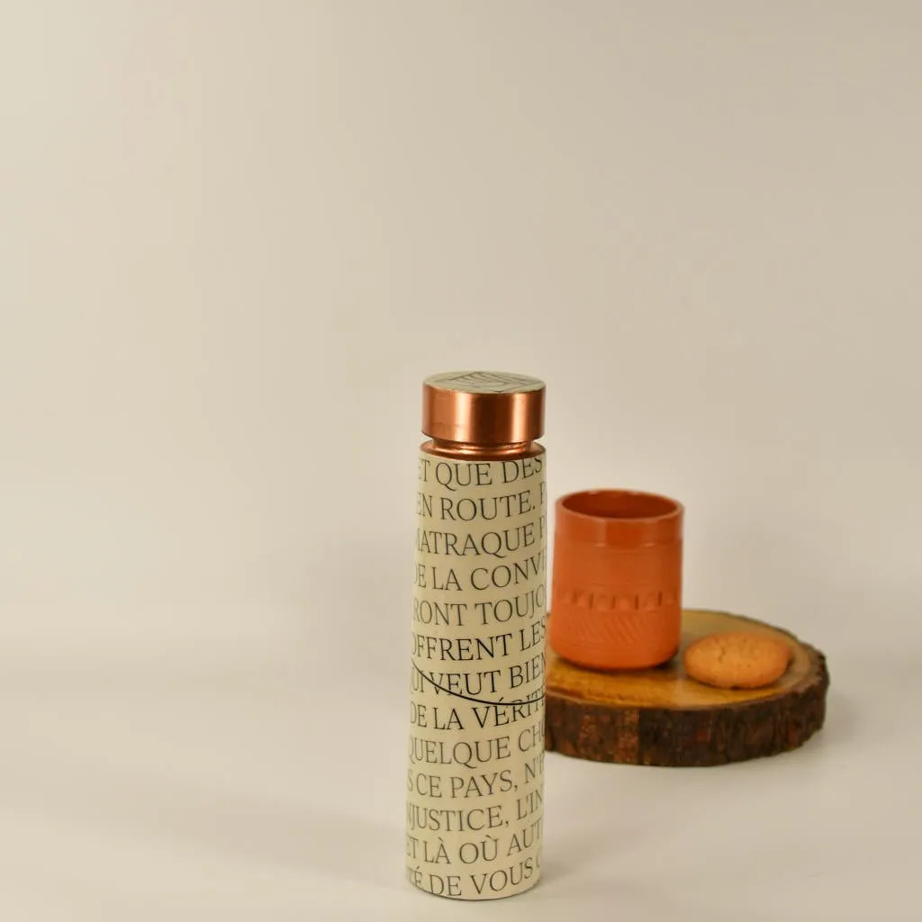 Copper Bottle Modern Quote: Stylish Decor and Utility