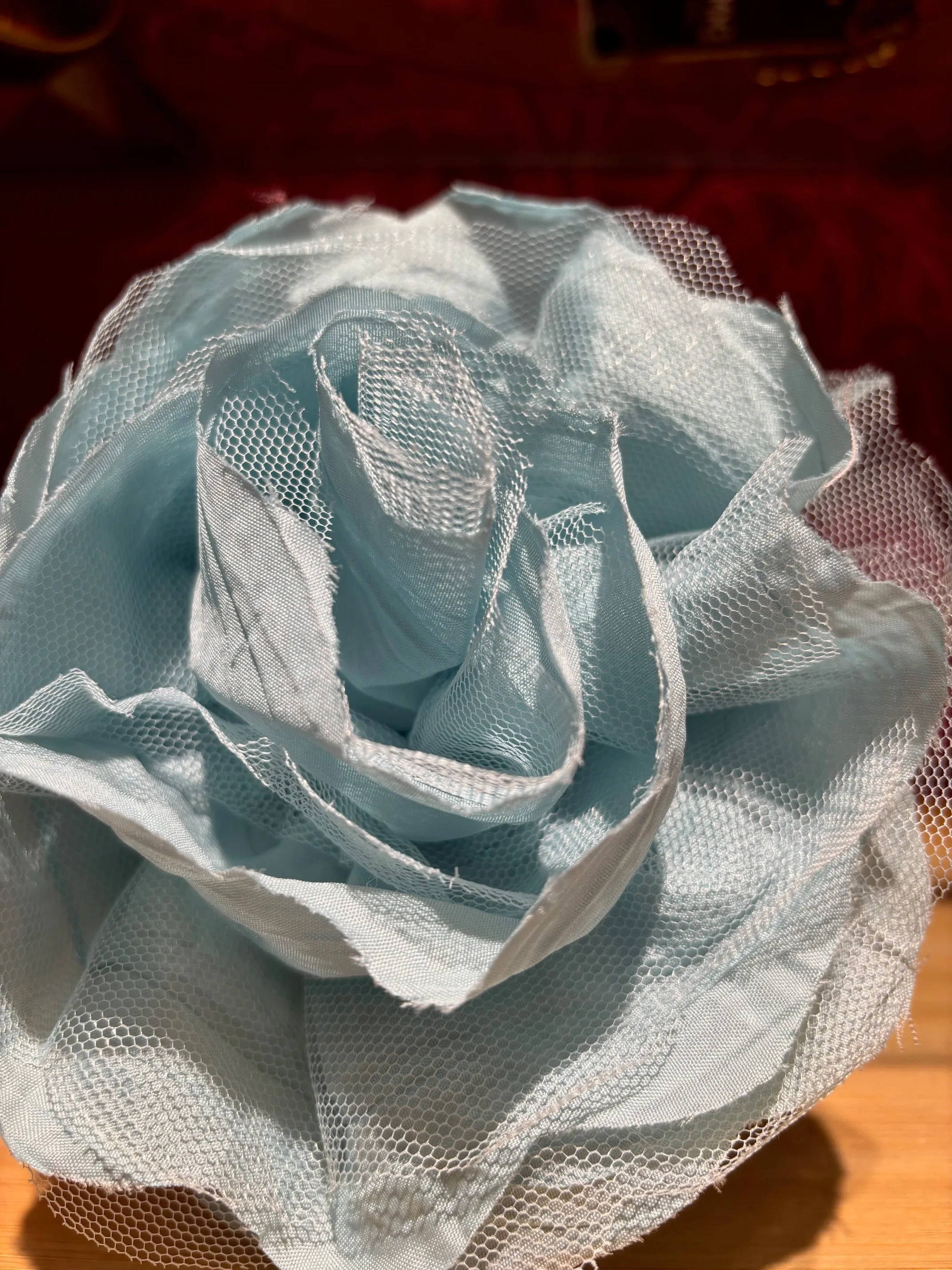 Fabric Flower Brooch