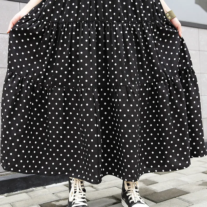 Fairy Summer Dot Print Elegant Long Dresses