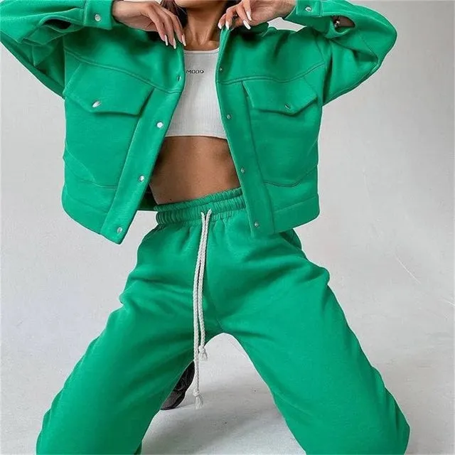 Fashion Baseball 2 Piece Set Tracksuits