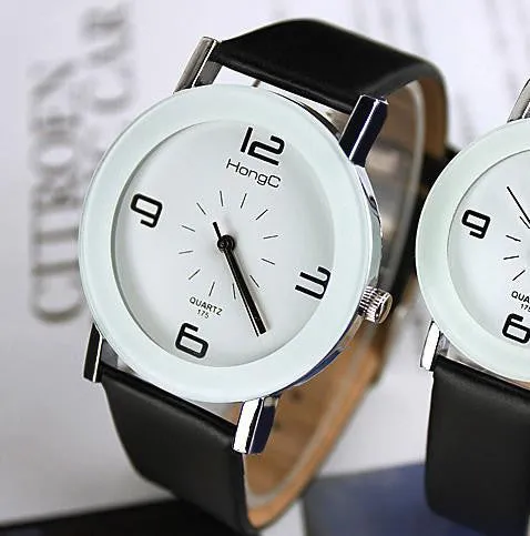 Fashion Wristwatch Fashionable Unique Leather Watchband Women Quartz Dress Watch