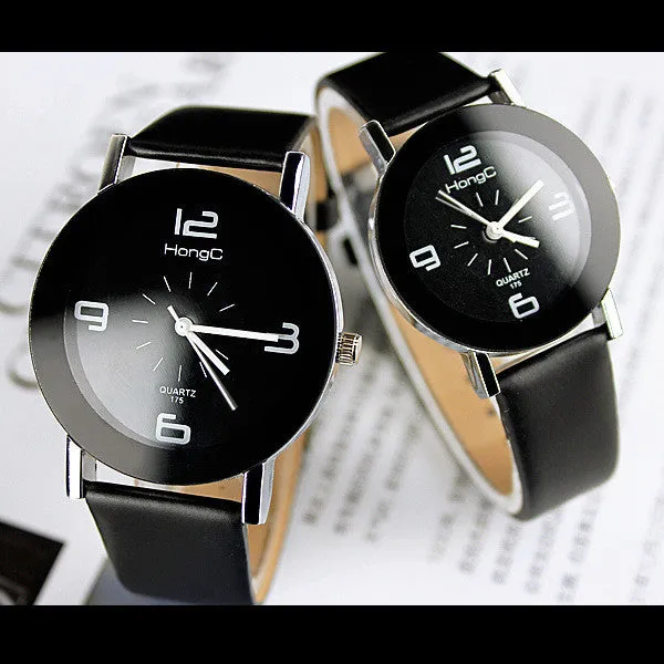 Fashion Wristwatch Fashionable Unique Leather Watchband Women Quartz Dress Watch