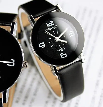 Fashion Wristwatch Fashionable Unique Leather Watchband Women Quartz Dress Watch