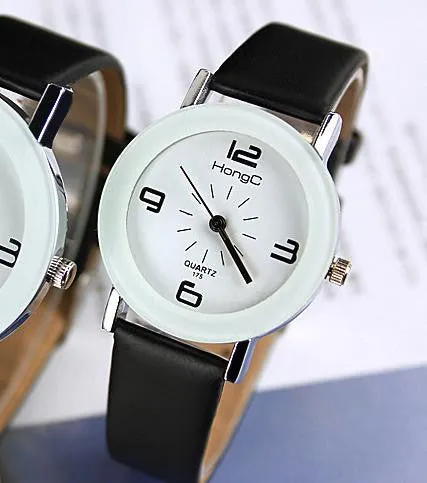 Fashion Wristwatch Fashionable Unique Leather Watchband Women Quartz Dress Watch