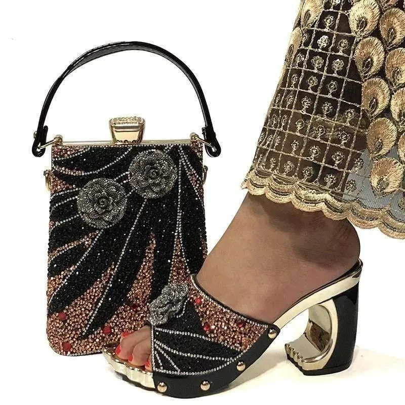 Fashionable Italian Shoes and Bag Set