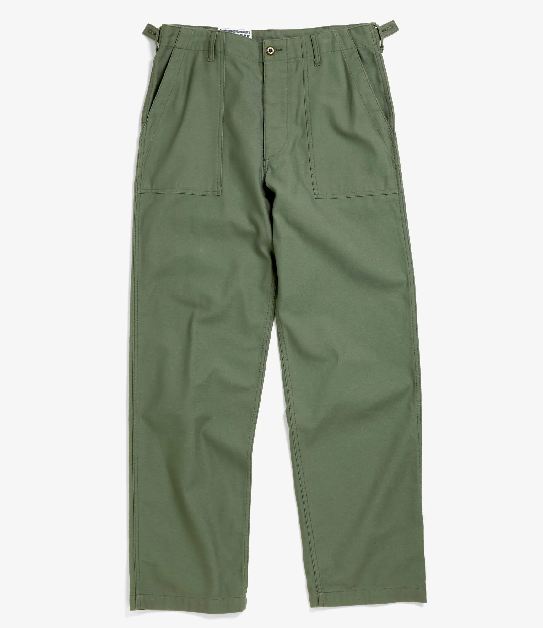 Fatigue Pant - Olive Cotton Reversed Sateen