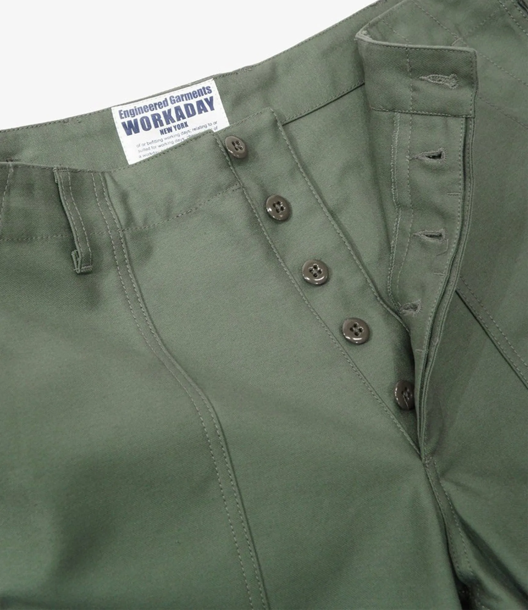 Fatigue Pant - Olive Cotton Reversed Sateen