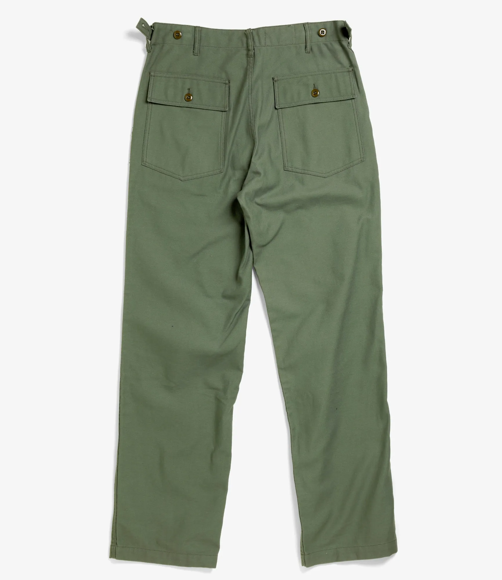 Fatigue Pant - Olive Cotton Reversed Sateen