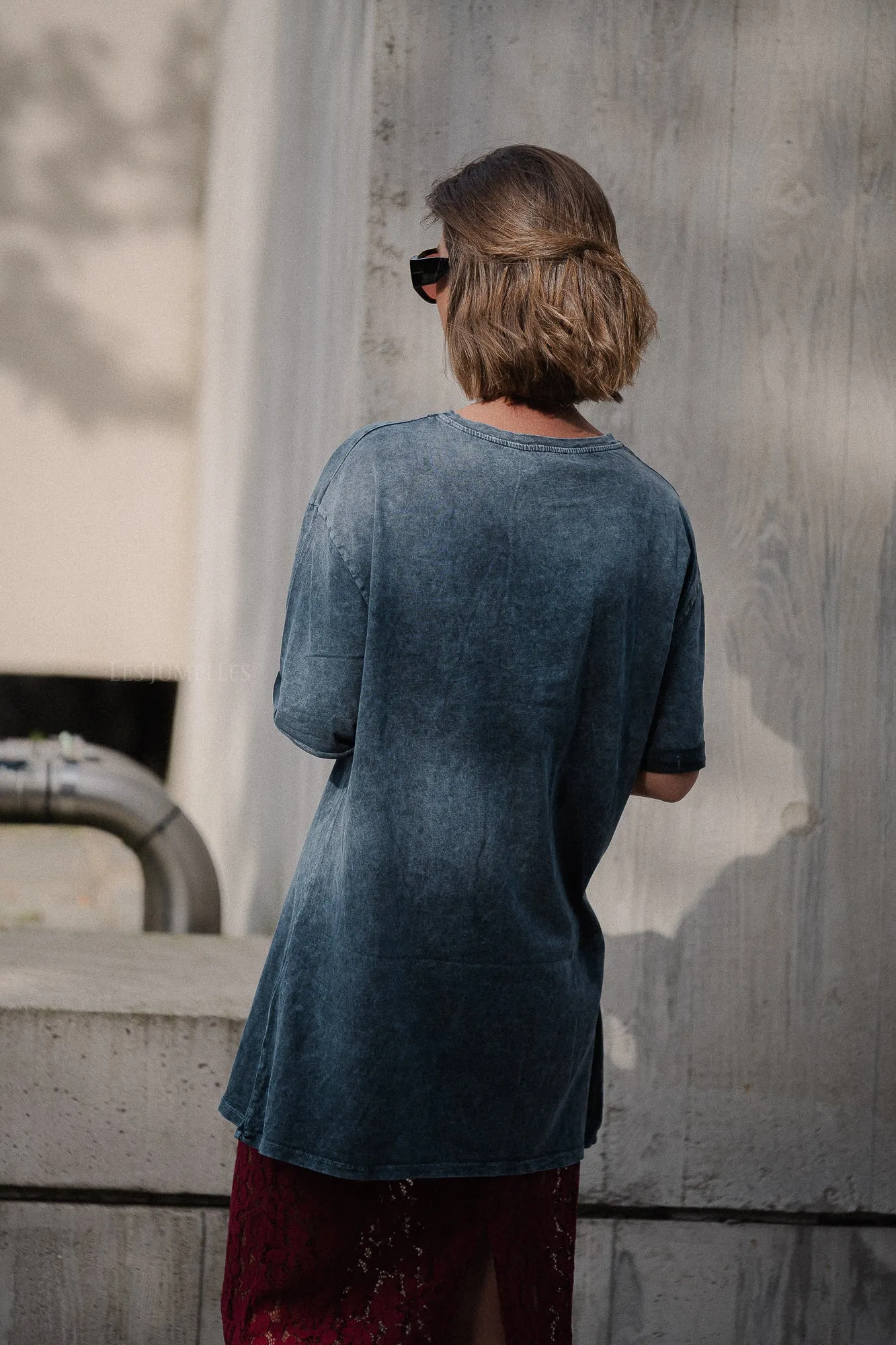 Flavie oversized T-shirt washed grey