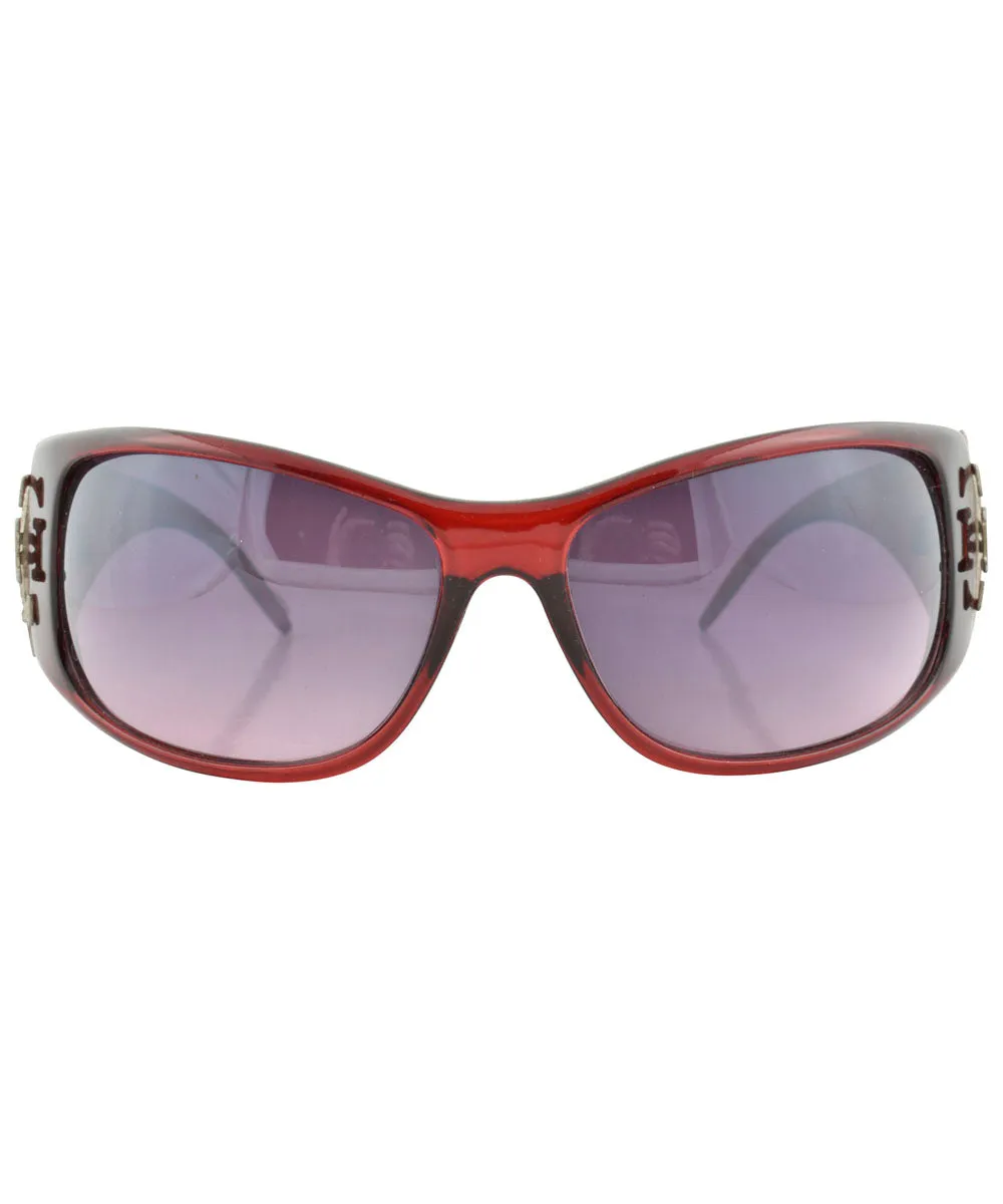 GLAM GLAM Red Fashion-Forward Sunglasses