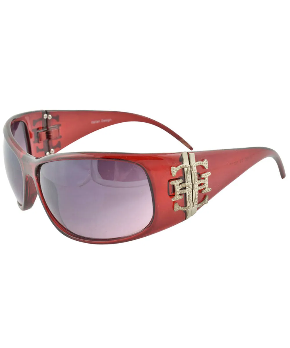 GLAM GLAM Red Fashion-Forward Sunglasses