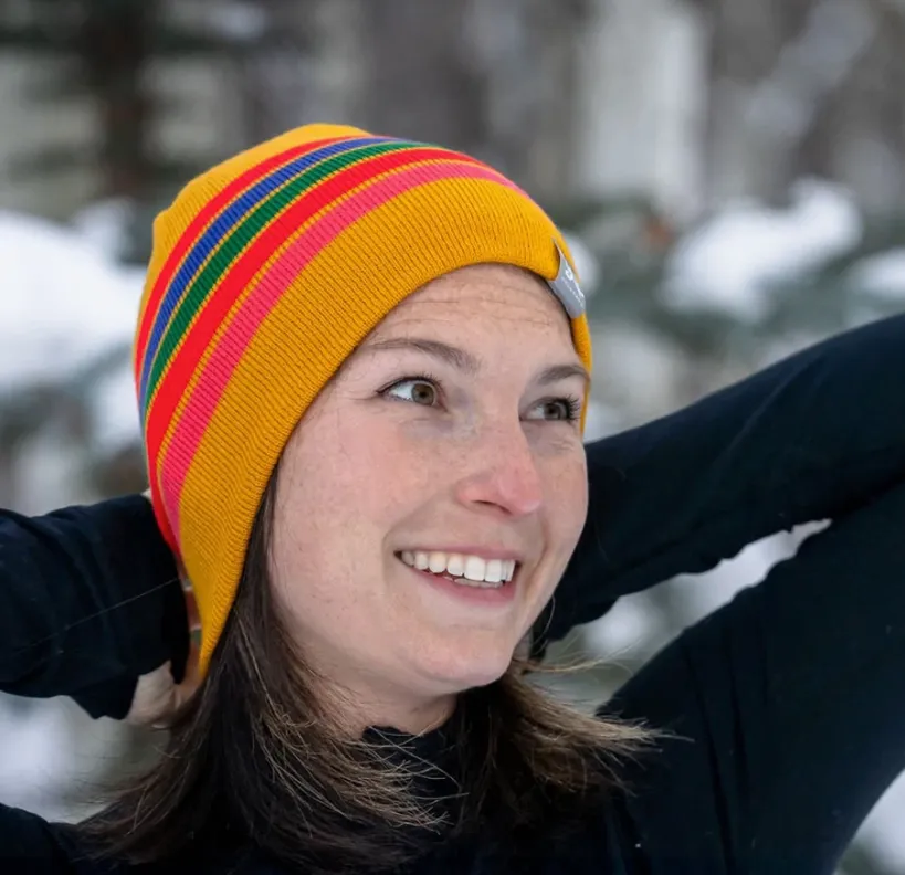 Golden Nordic Racer Beanie