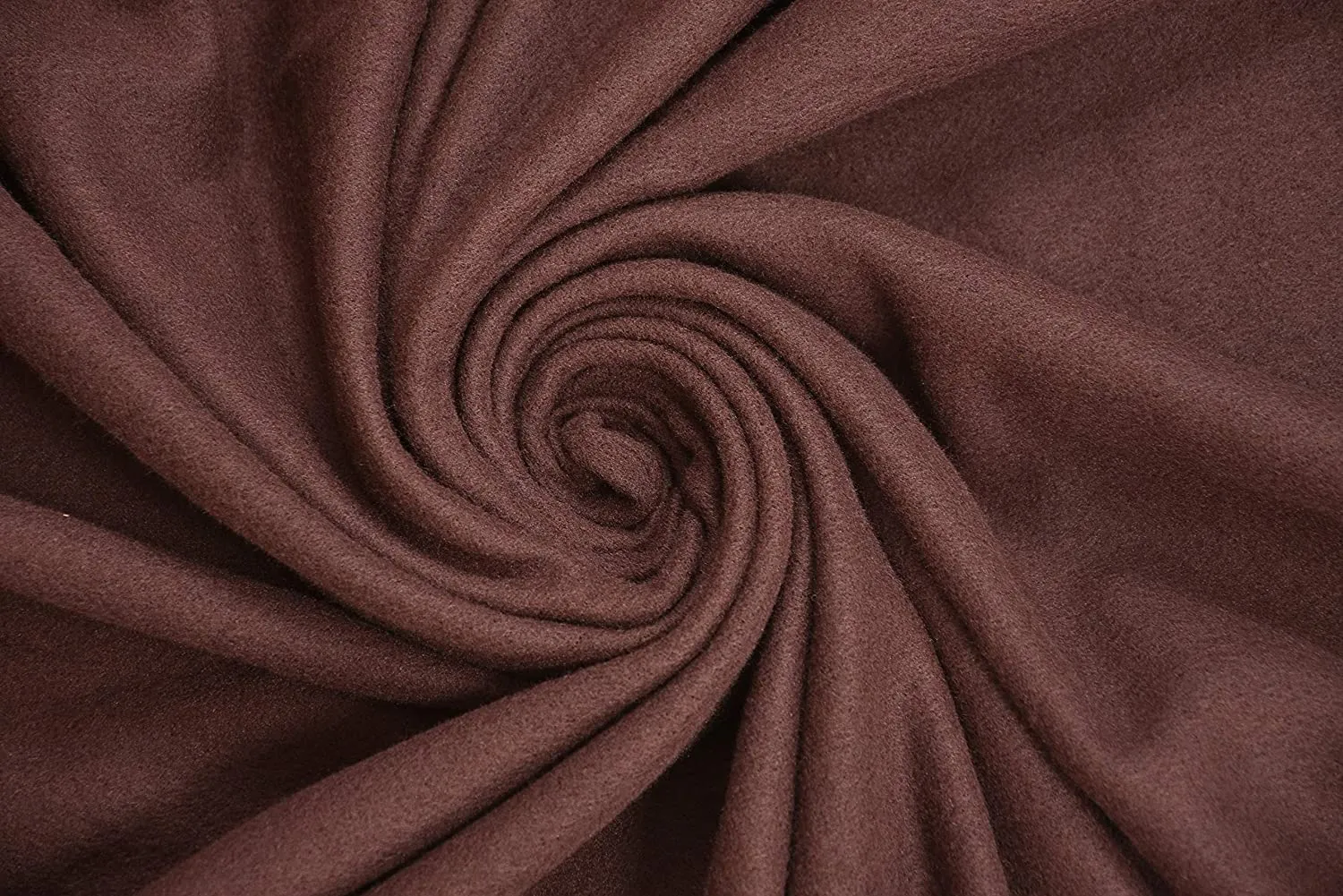 Harbell Home Solid/Plain Warm Single Bed Polar Fleece Blanket Cum Bedsheet. (Brown)