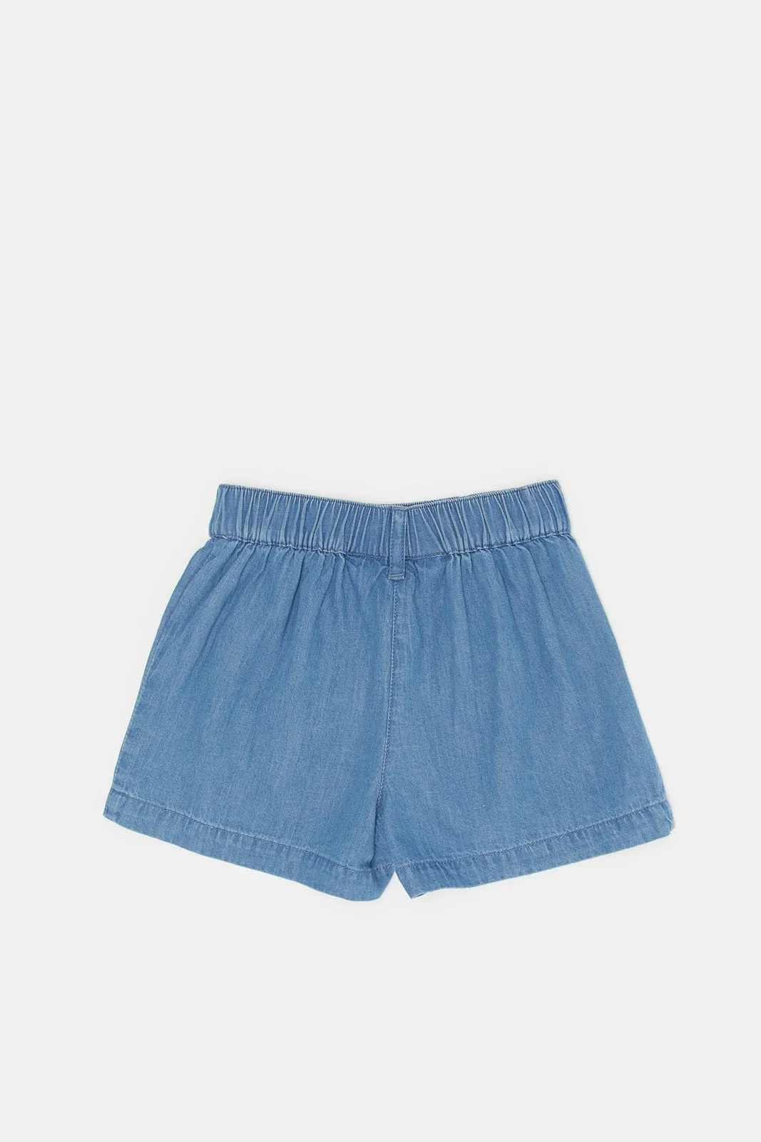 Infant Girls Blue Denim Shorts