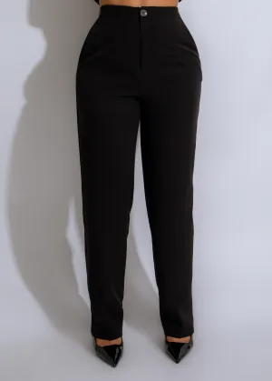 Just A Girl Pants Black