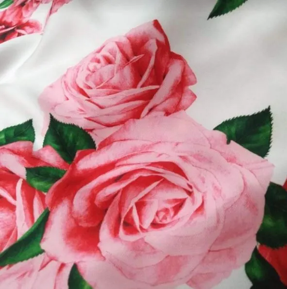 Kennedy Dress in Roses Silk size S