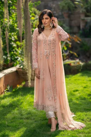 Khayal BY SHAISTA HASSAN - French net peshwas heavily embellished with culottes and embellished french net dupatta - 3 Piece