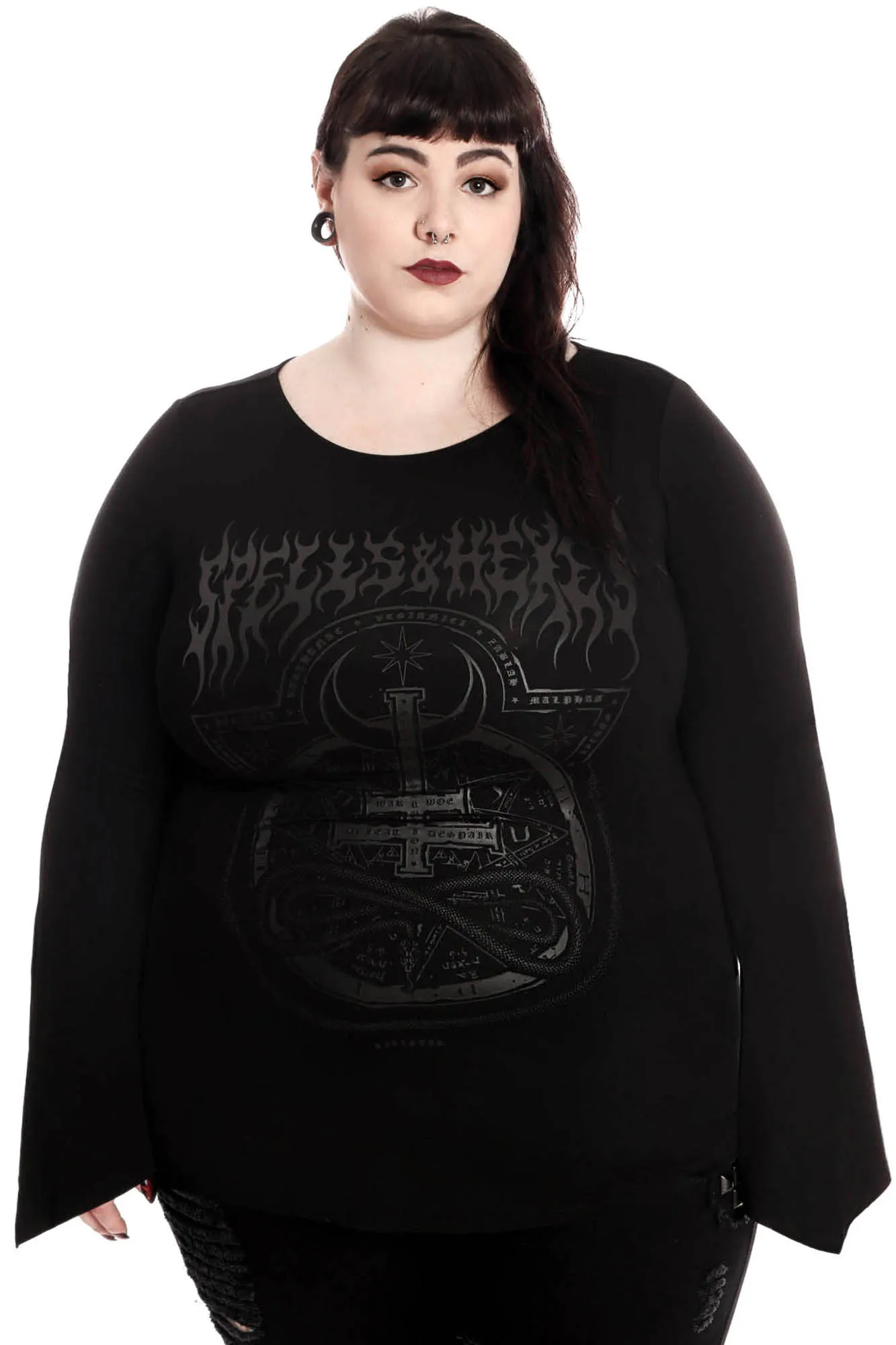 Leya Long Sleeve Top [PLUS] - Resurrect