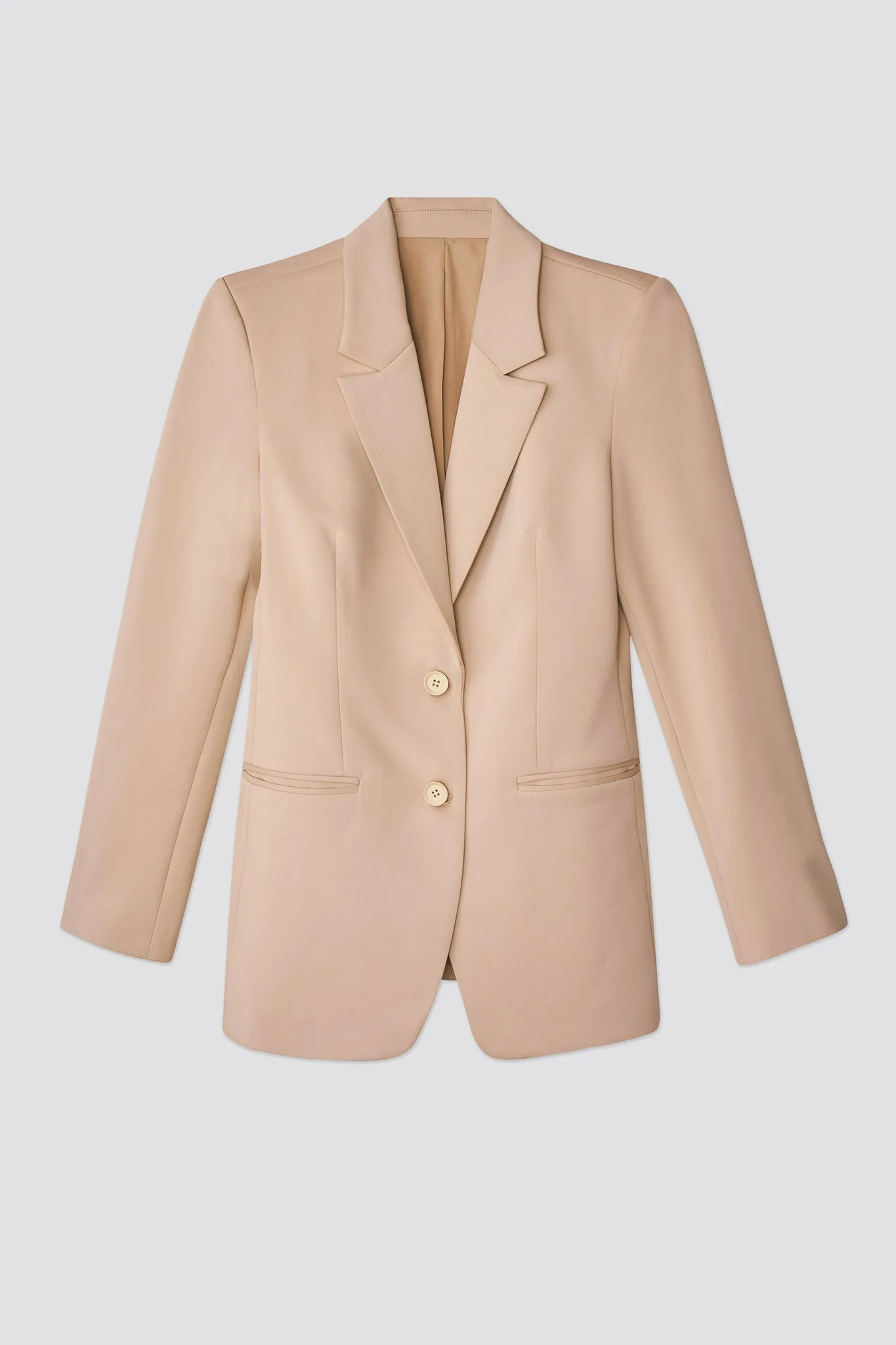 Marina Stylist Cinched Blazer (Nude)