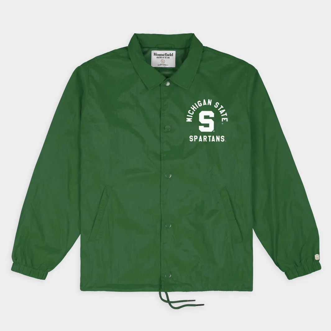 Michigan State Spartans Block "S" Coaches Jacket