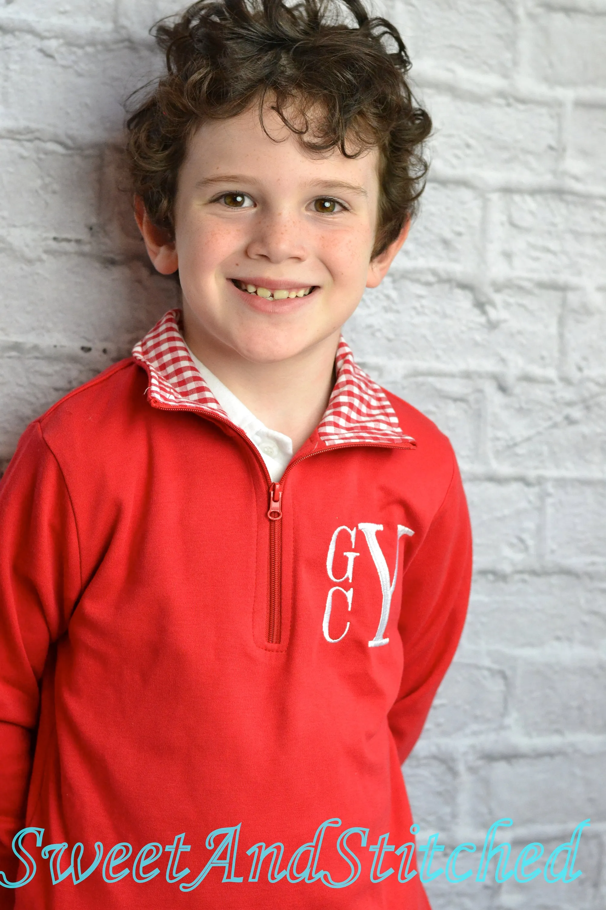 Monogrammed Boys Jacket, Monogrammed pullover sweatshirt for boys