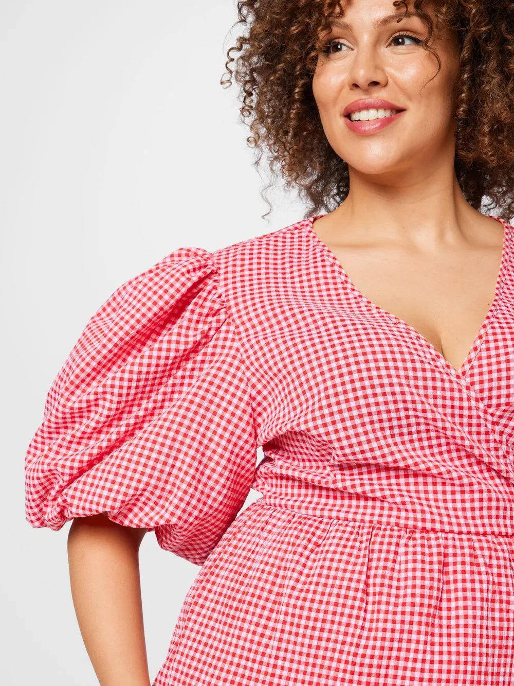 Nasty Gal blouse, red