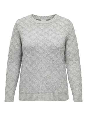 Only Carmakoma Alba Knit Jumper in Grey