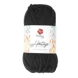 Poppy Crafts Heartfelt Heritage Yarn 142g - Licorice - 100% Acrylic