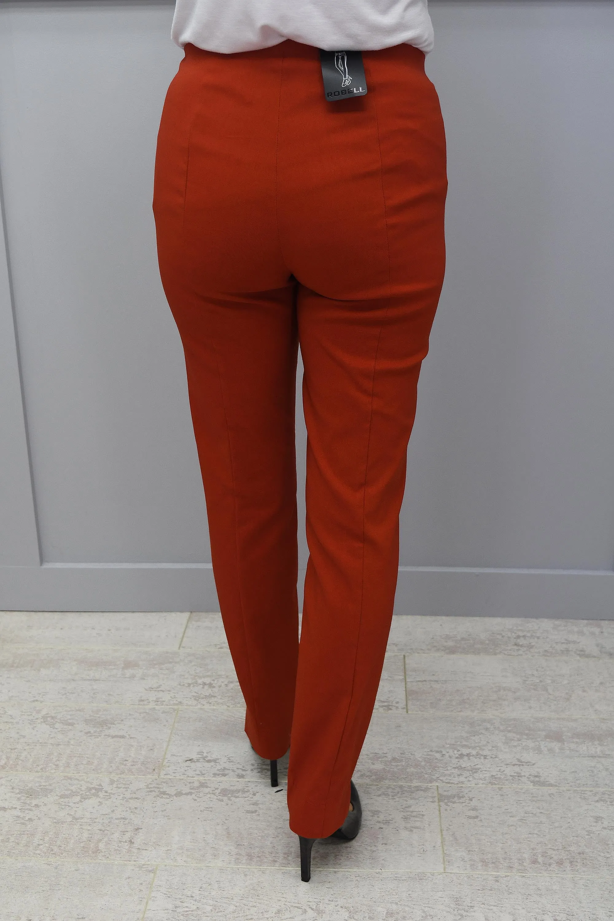 Robell Marie Full Length Trousers Burnt Orange 360 - 51412 5499 360