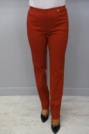 Robell Marie Full Length Trousers Burnt Orange 360 - 51412 5499 360