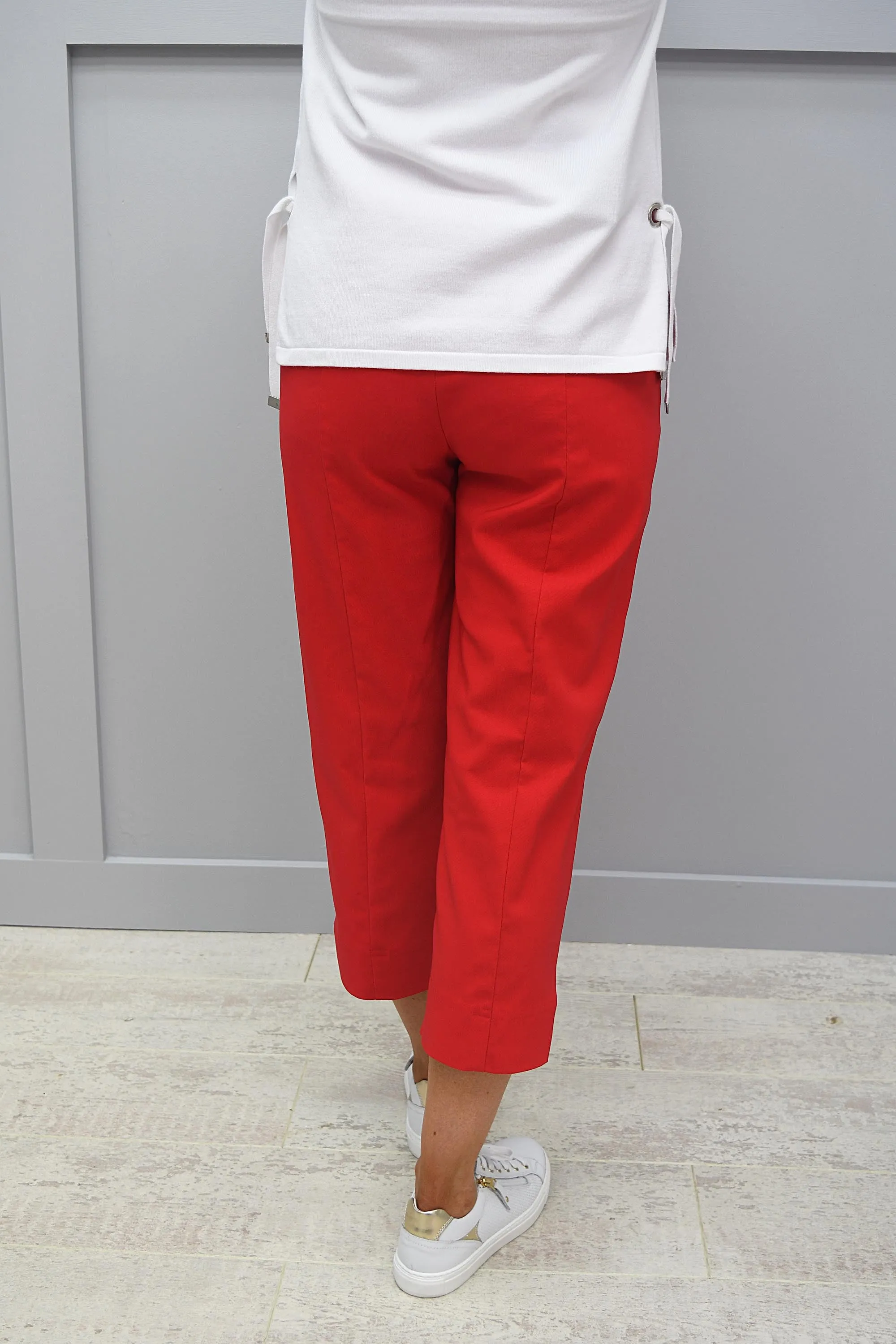 Robell Marie Red Cropped Trousers - 51576 5499 40