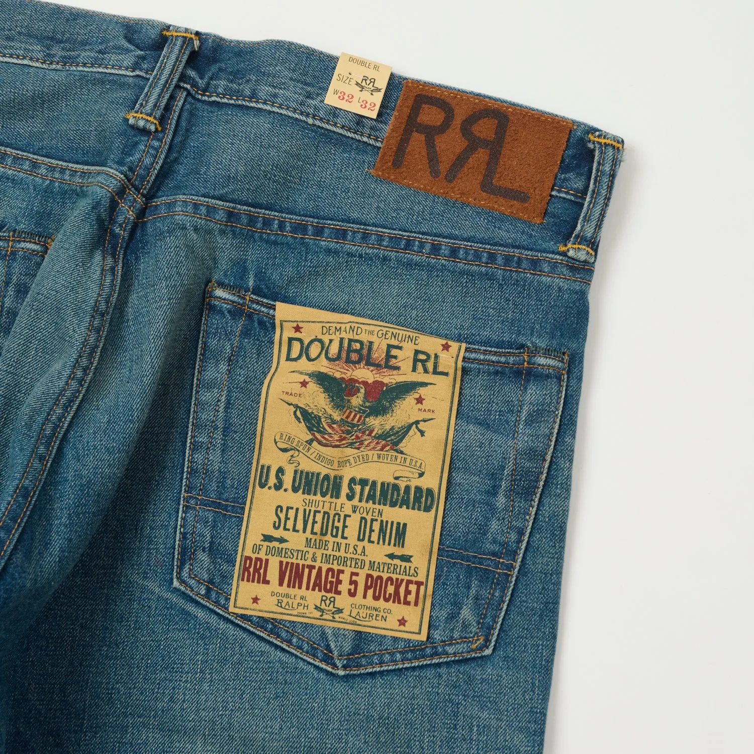 RRL 5-Pocket Selvedge Jean - Heavy 'Grandfalls' Wash