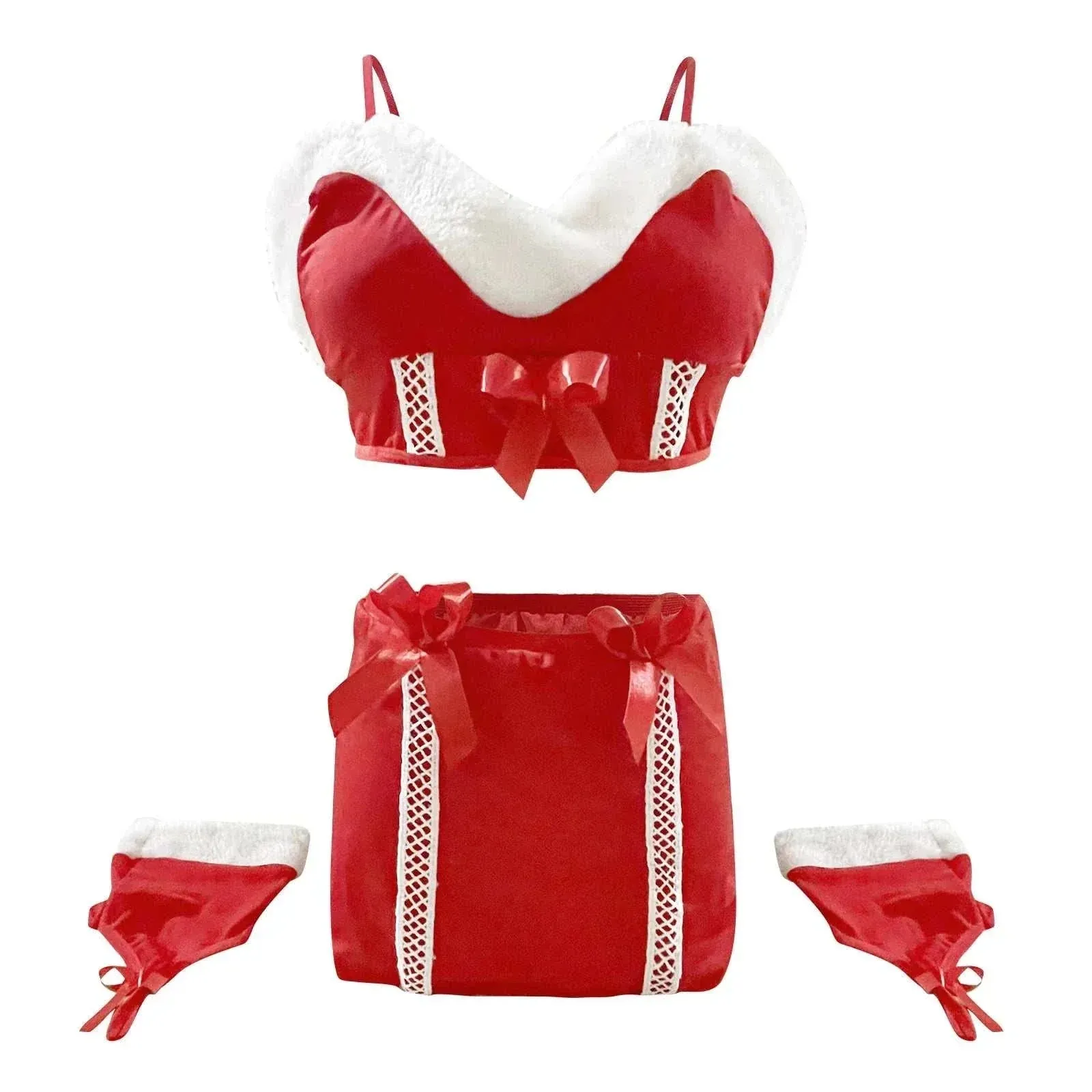 Sexy Elf Costumes for Women - Christmas Sexy Lingerie, Bra, Skirt Suit