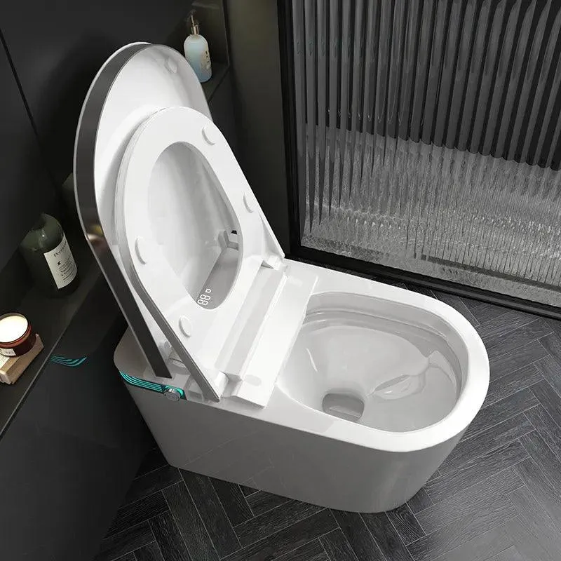 Smart LED Luxury Bidet Toilet with Gold Trim